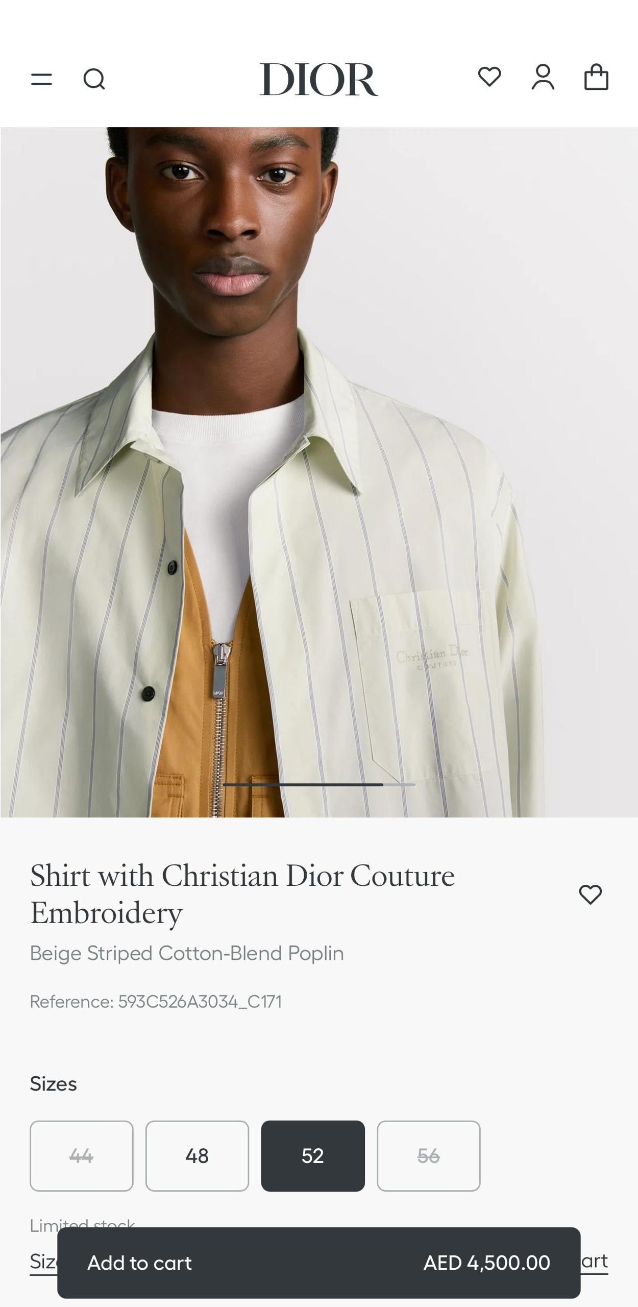 Dior Long Sleeve Shirt