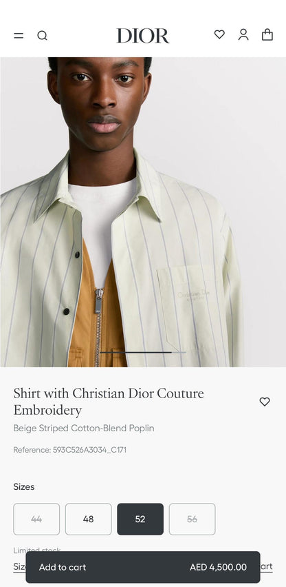 Dior Long Sleeve Shirt
