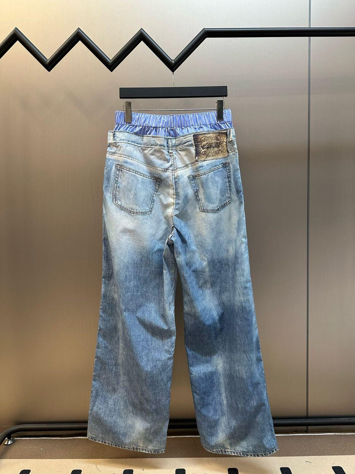 Acne Studios Wide Leg Jeans Pants