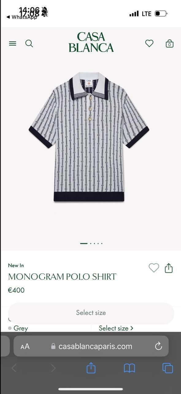 Casablanca Polo Shirt 2 colors