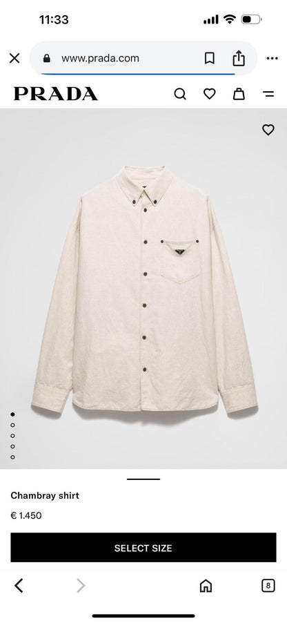Prada Long Sleeve Shirt