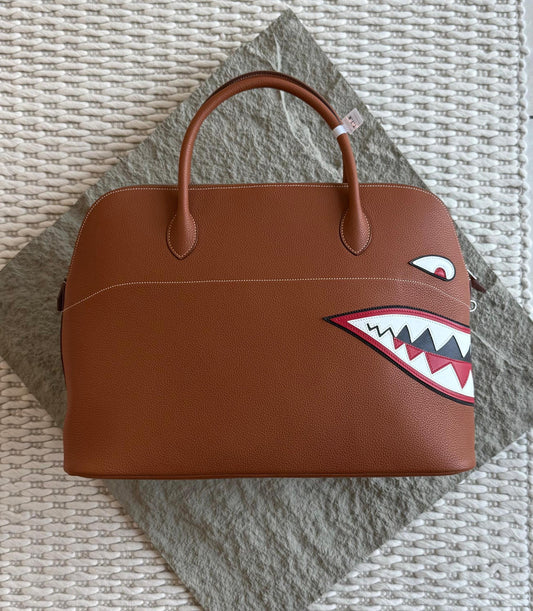 Hermes Bolide Shark Duffle Bag ( VIP Quality )