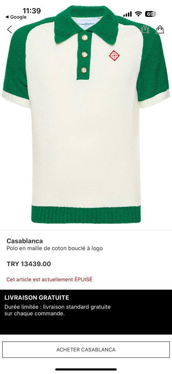 Casablanca Polo Shirt 2 colors