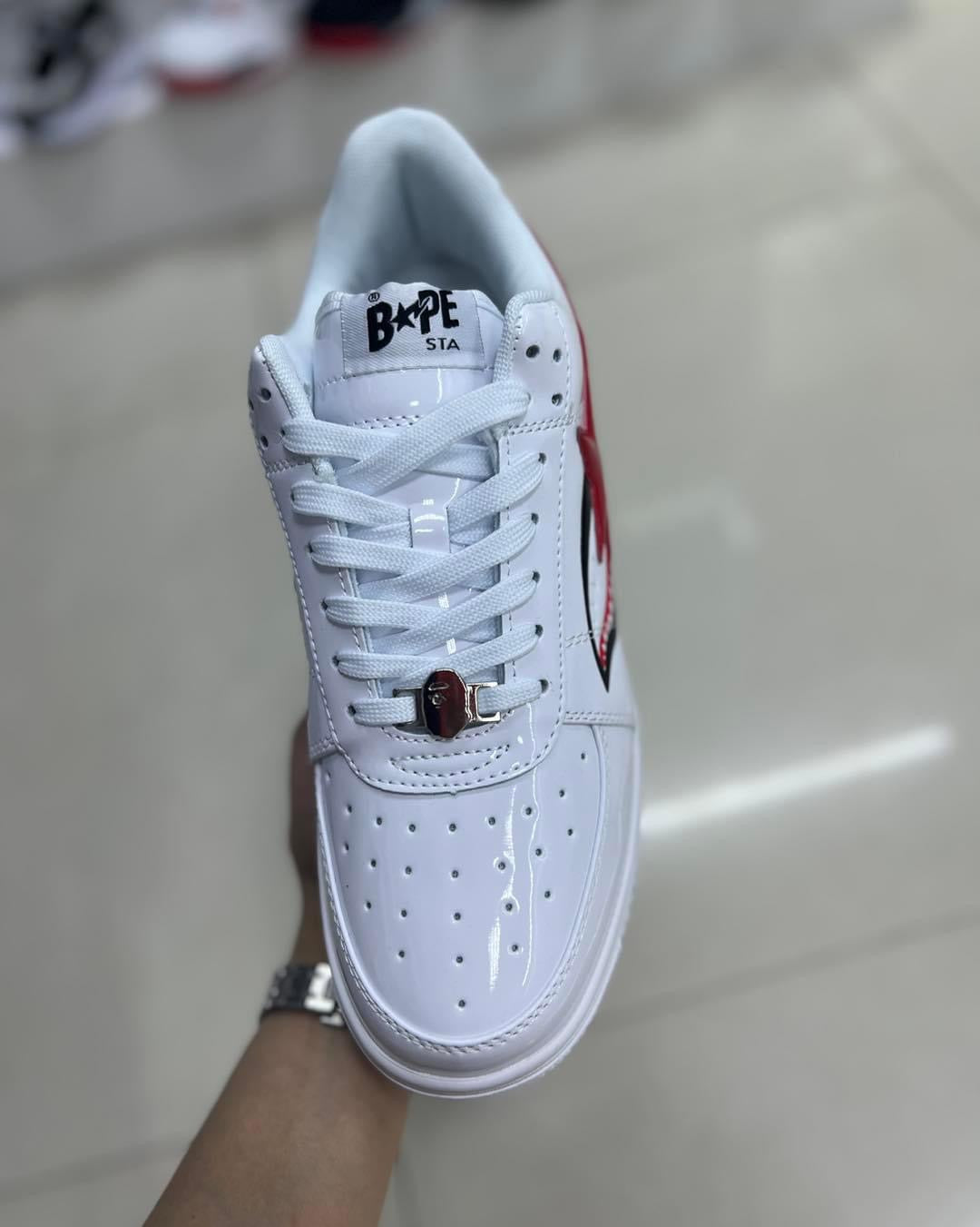 Air Force X Bapesta white Shark