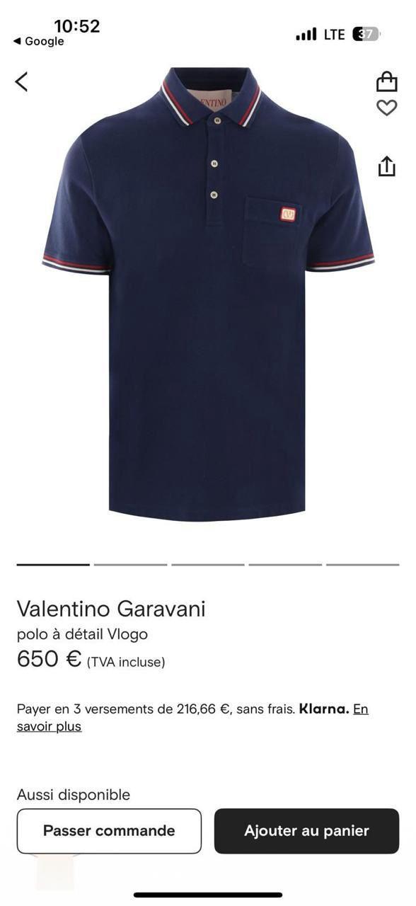 Valentino Polo Shirt 3 colors