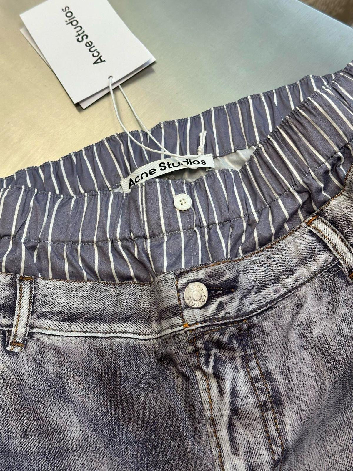 Acne Studios Wide Leg Jeans Pants