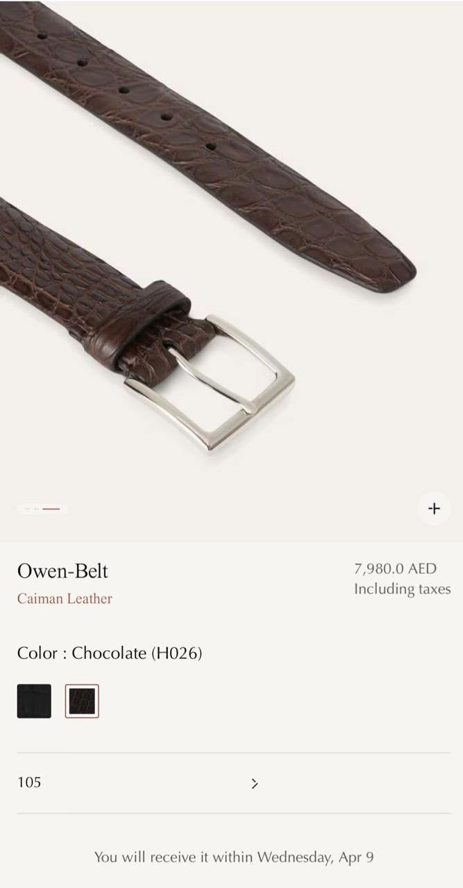 Loro Piana Belt 3 colors