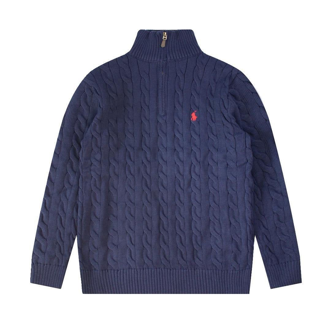 Polo Half Zipper Sweaters