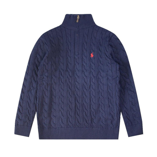 Polo Half Zipper Sweaters