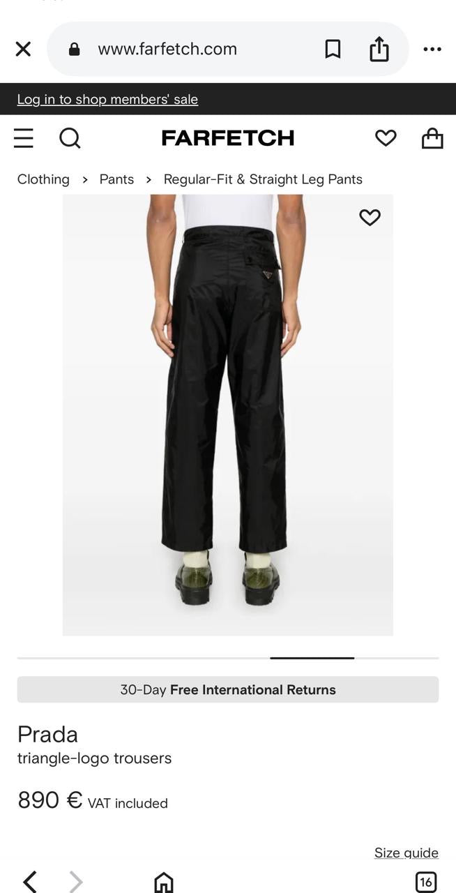 Prada Naylon Pants