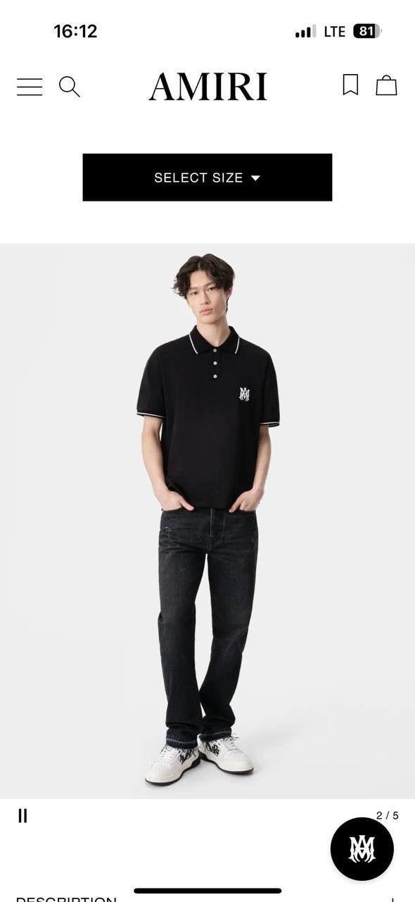 Amiri Polo Shirt 2 colors