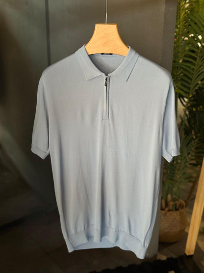 Zegna Zipper Polo Shirt 3 colors