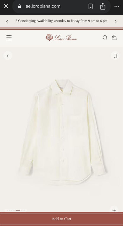 Loro Piana Shirt 5 colors