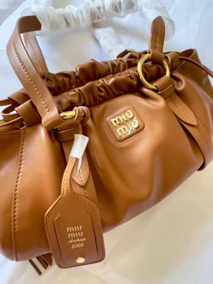 Miu Miu Joie Nappa Shoulder Bags (VIP Quality)