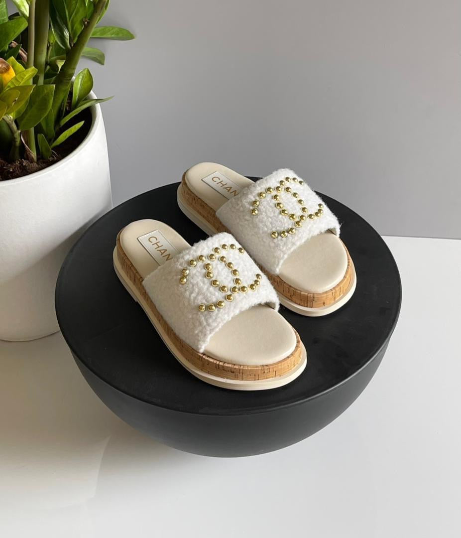 Chanel Slippers 2 colors