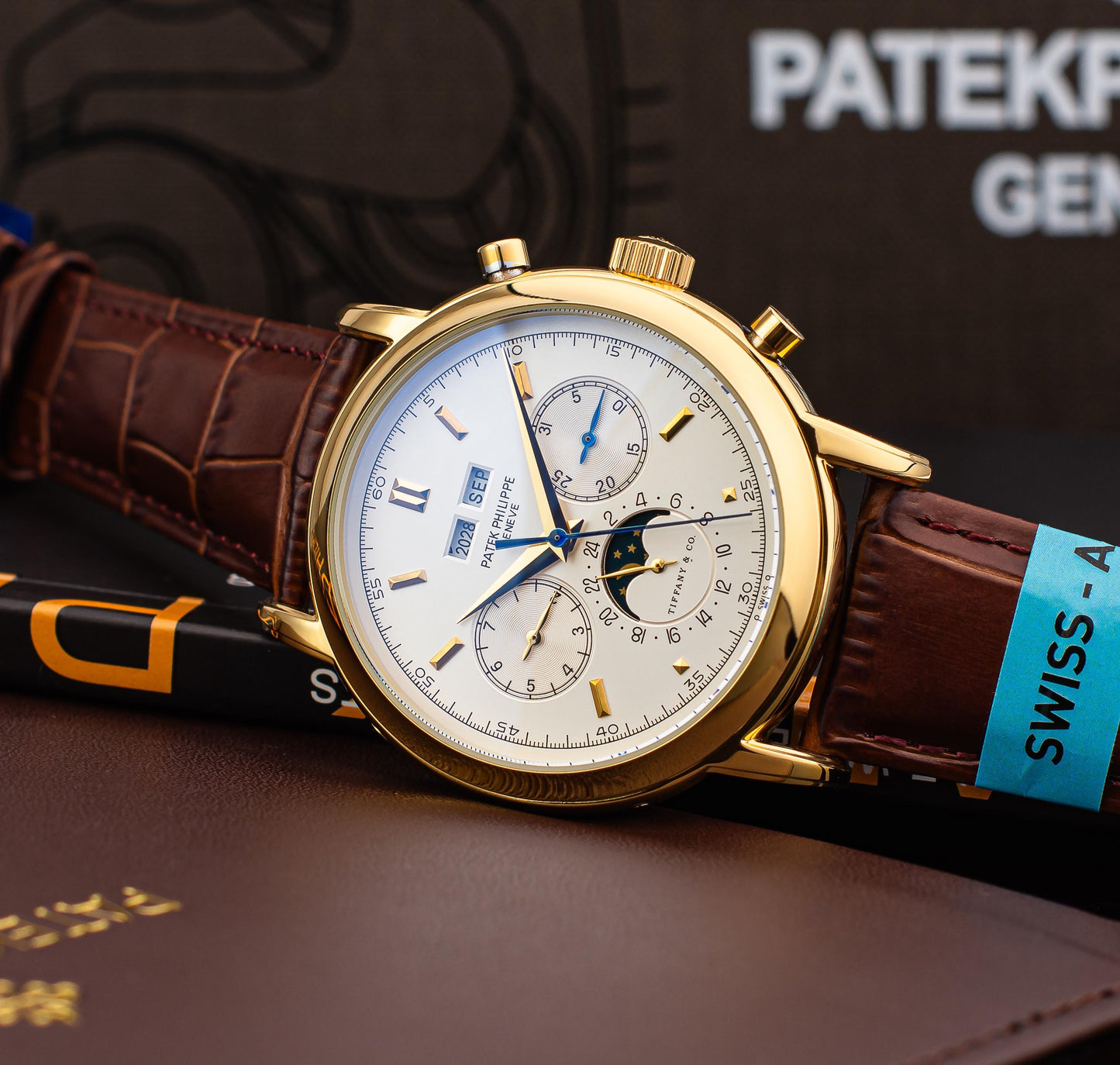 Patek Philippe Perpetual Calendar Chronograph Watch 5 colors