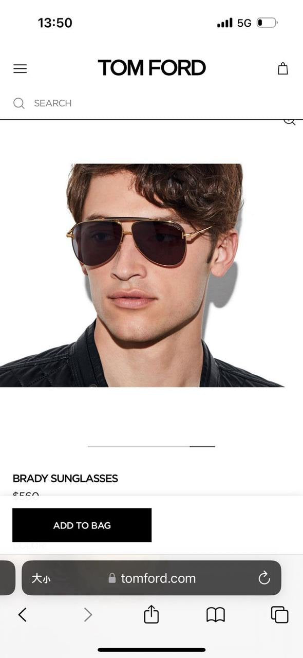 Tom Ford Sunglasses 5 colors