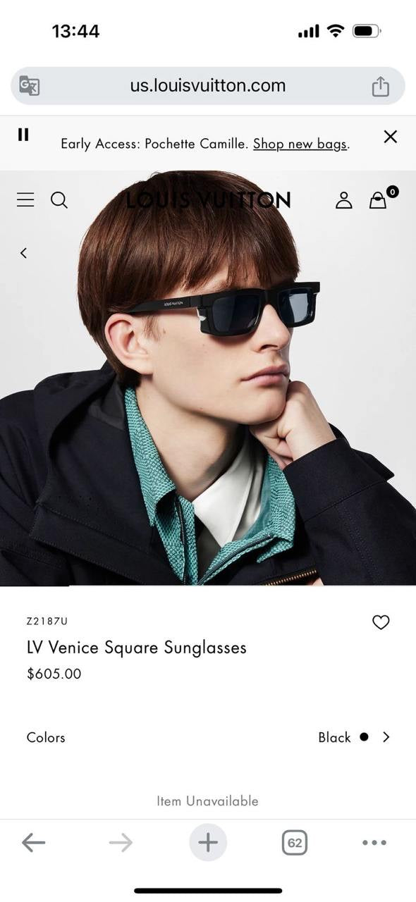Louis Vuitton Sunglasses 2 colors