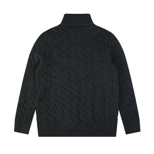 Polo Half Zipper Sweaters