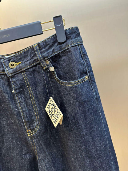 Loewe High Rise Barrel Leg Jeans Pants
