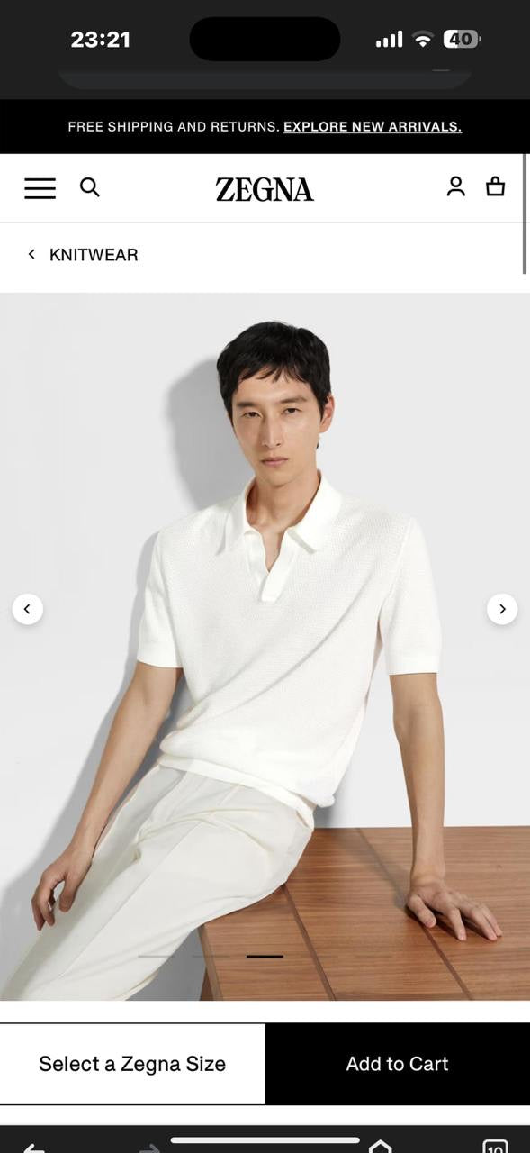 Zegna Polo Shirt 3 colors