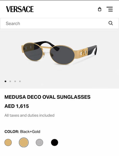 Versace Sunglasses 3 colors