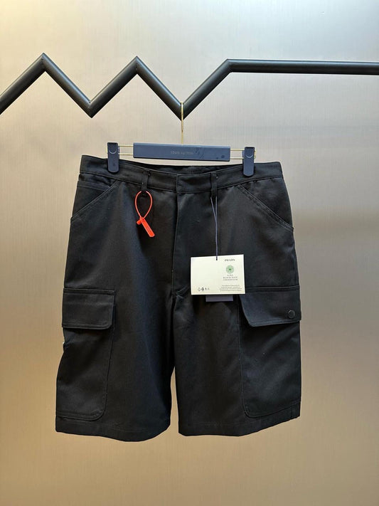 Prada Triangle Logo Bermuda Shorts