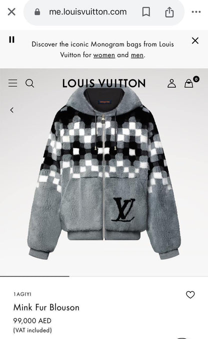Louis Vuitton Fur Jacket