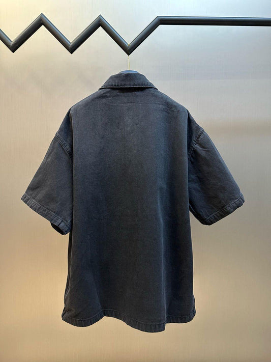 Prada Short Sleeve Denim Shirt