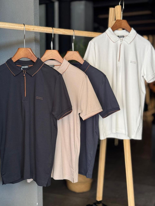 Zegna Polo Zipped Shirt 4 colors