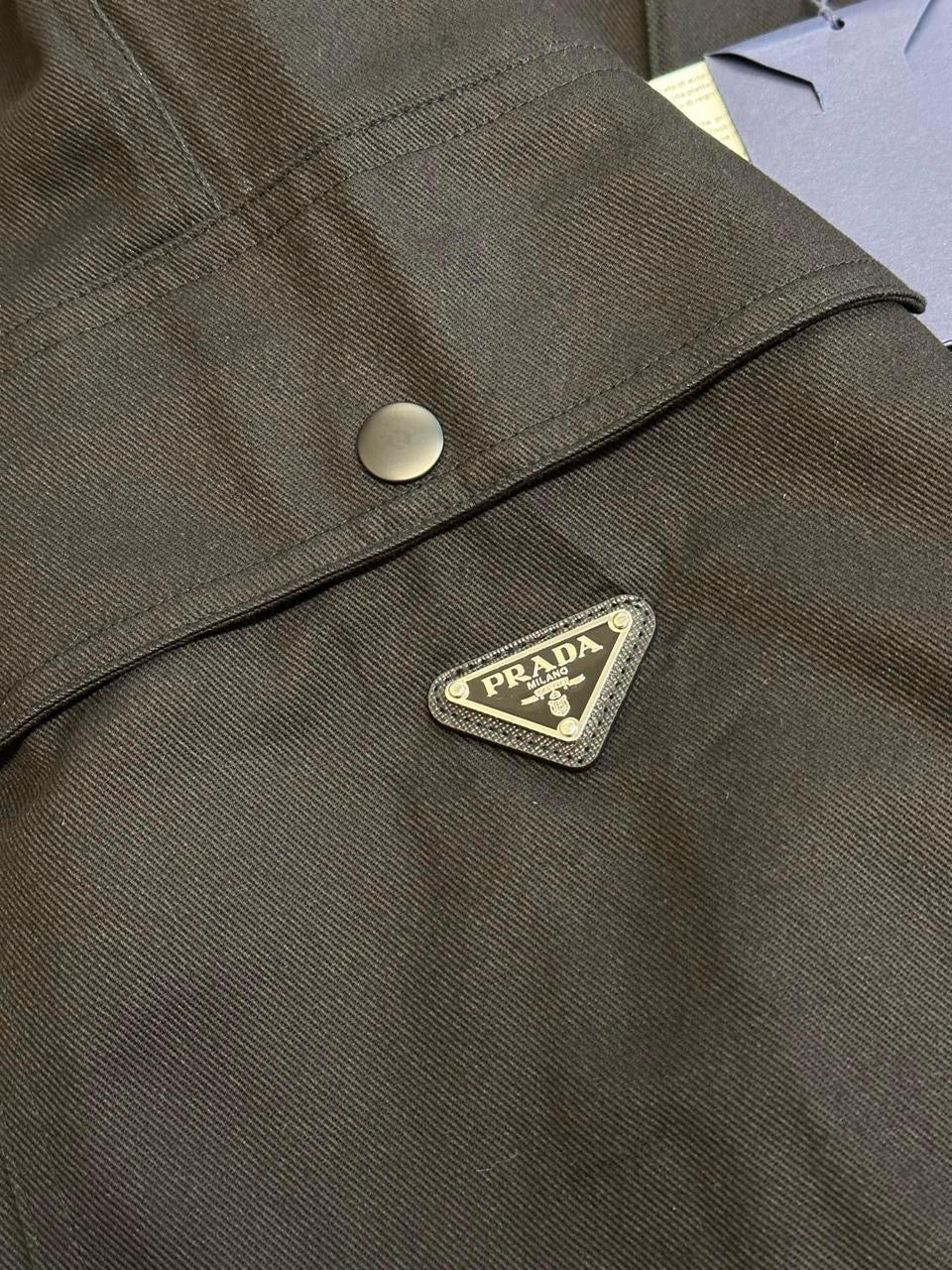 Prada Triangle Logo Bermuda Shorts