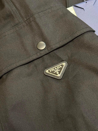 Prada Triangle Logo Bermuda Shorts