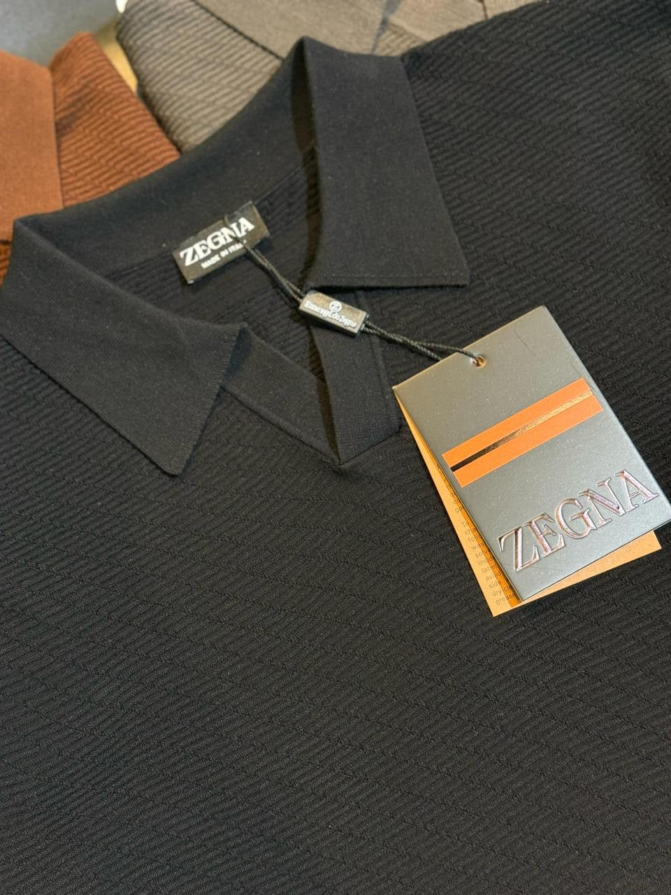 Zegna Cashmere Polo Shirt 3 colors