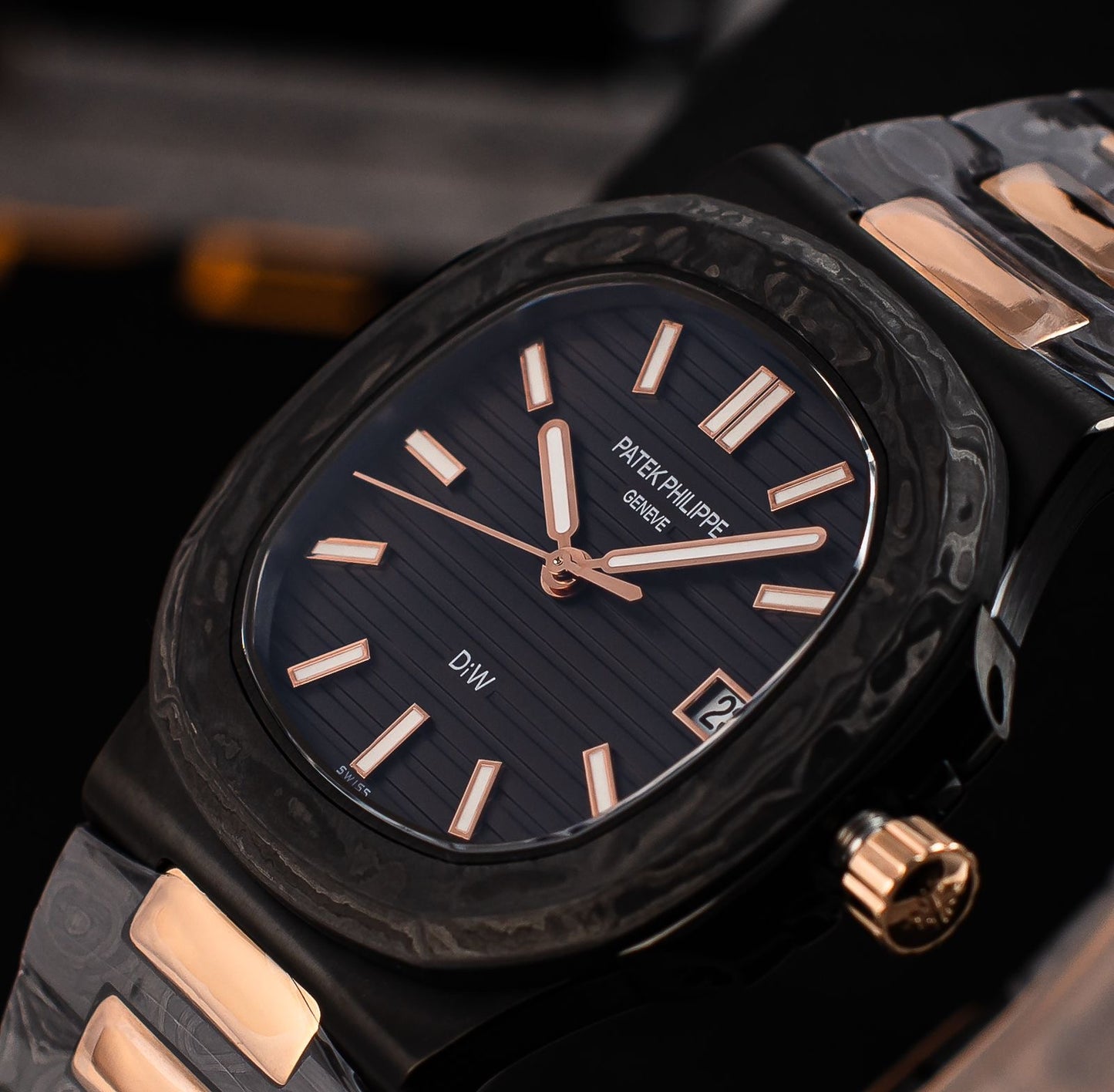 Patek Philippe DiW Carbon Nautilus 2 Colors