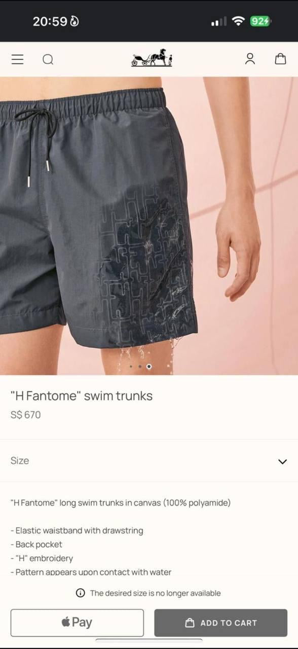 Hermes Swimming Short