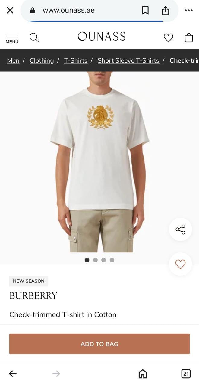 Burberry T-Shirt 2 colors