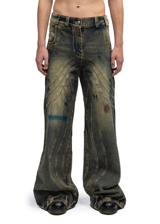 No Faith Studios Heavy Wave Denim Pants