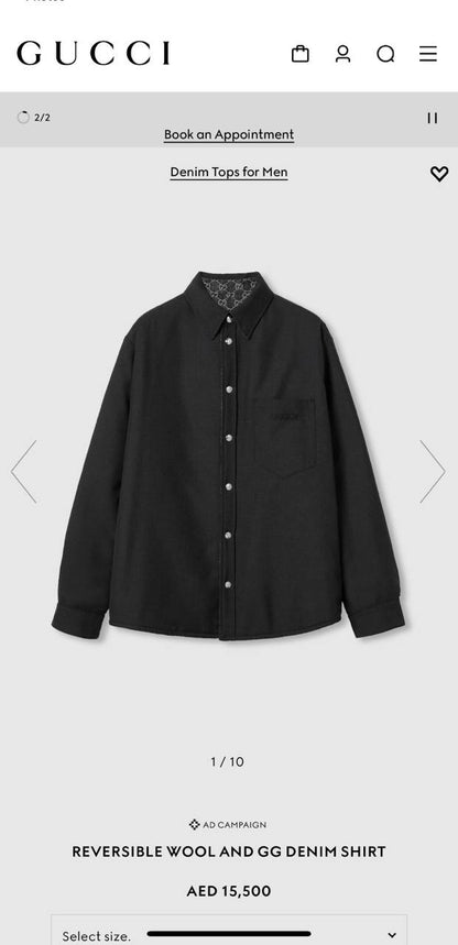 Gucci Shirt Double Side Shirt