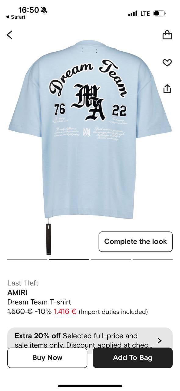 Amiri T-Shirt 3 colors
