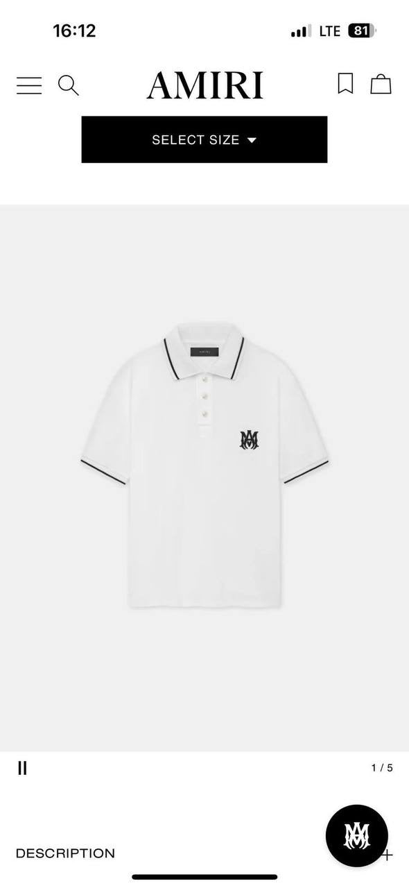 Amiri Polo Shirt 2 colors