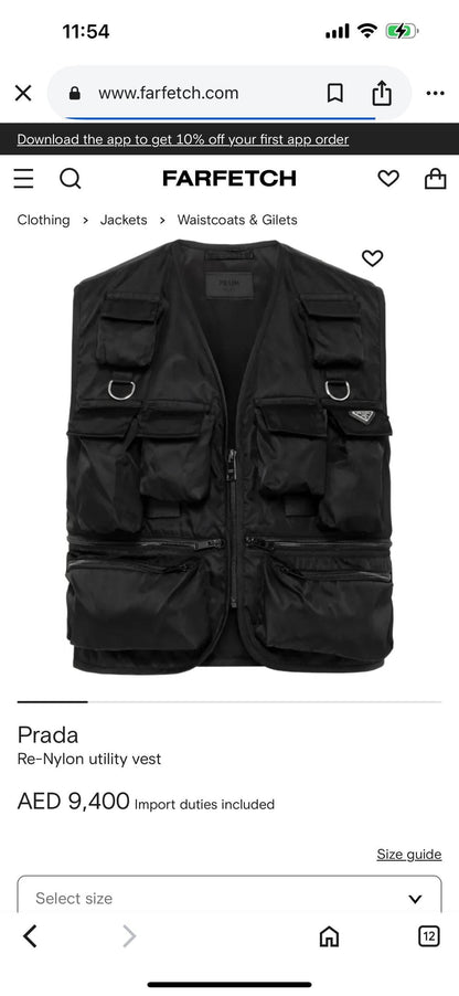 Prada Re-Nylon Vest
