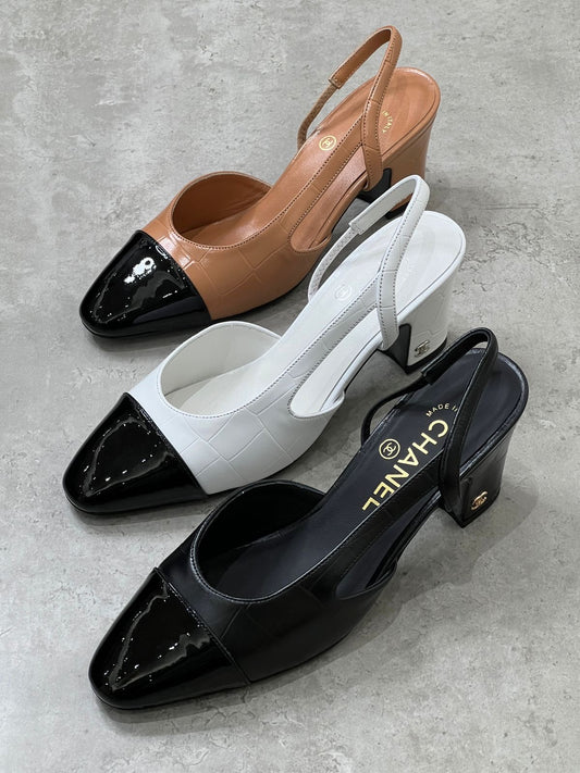CHANEL HEELS 3 colors