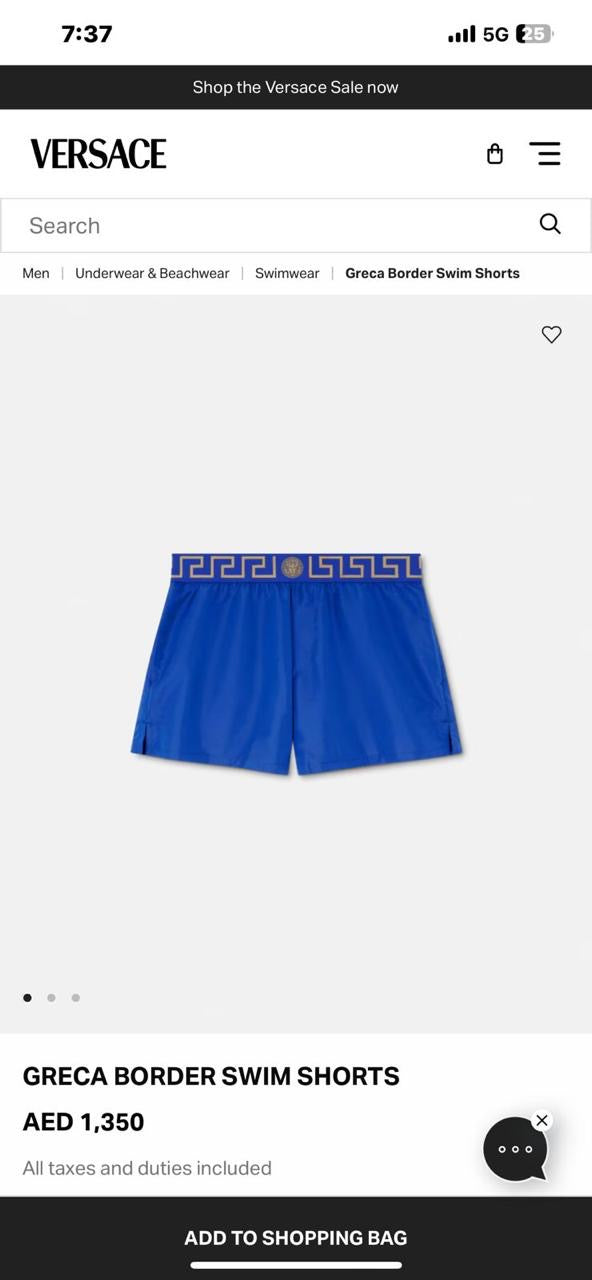 Versace Swimming Shorts 3 colors