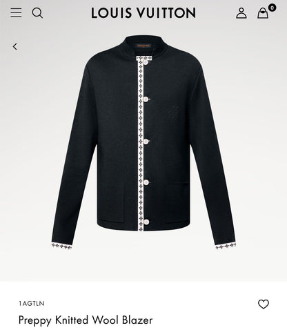 Louis Vuitton Wool Blazer