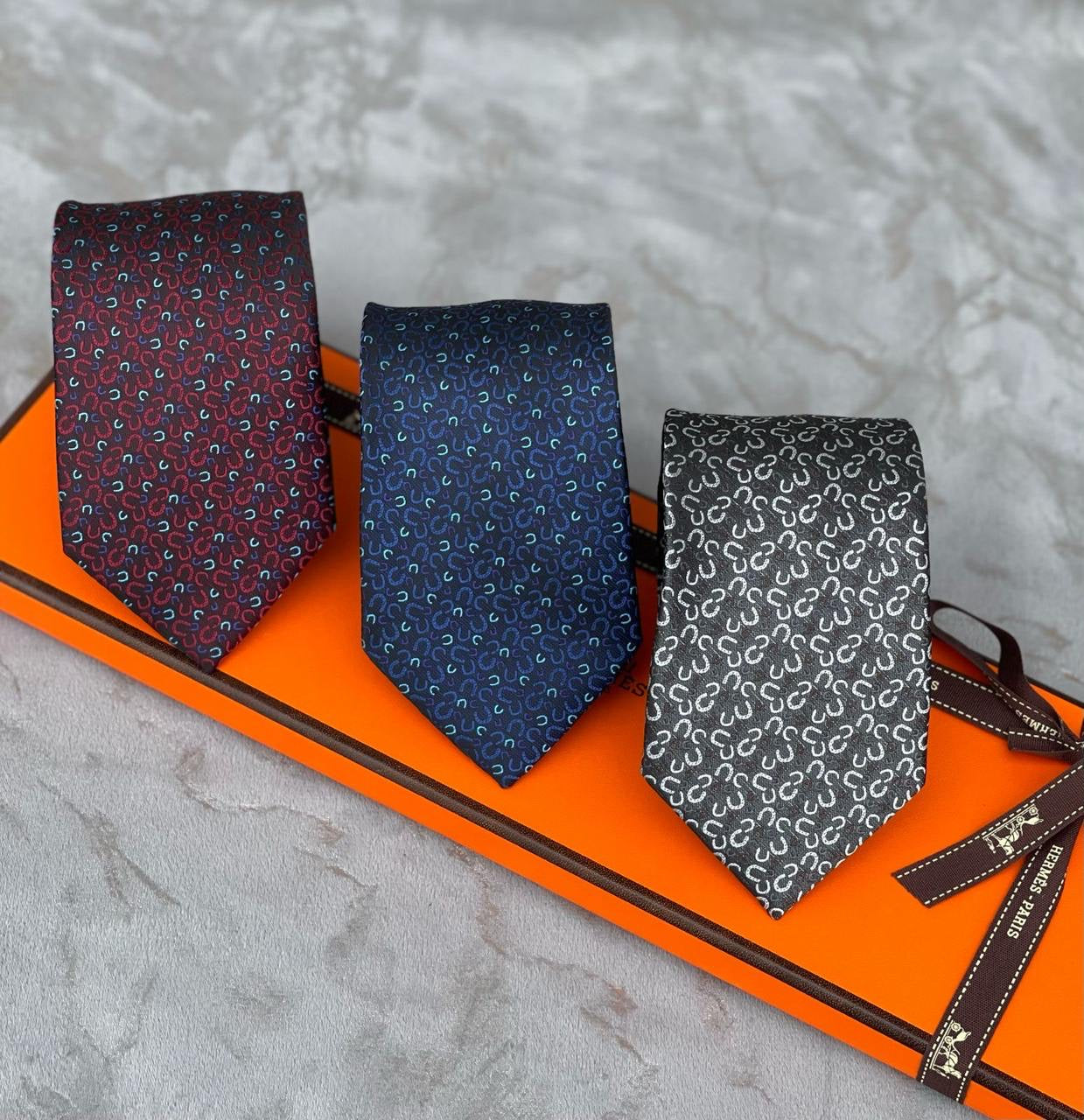 Hermes Tie 3 colors