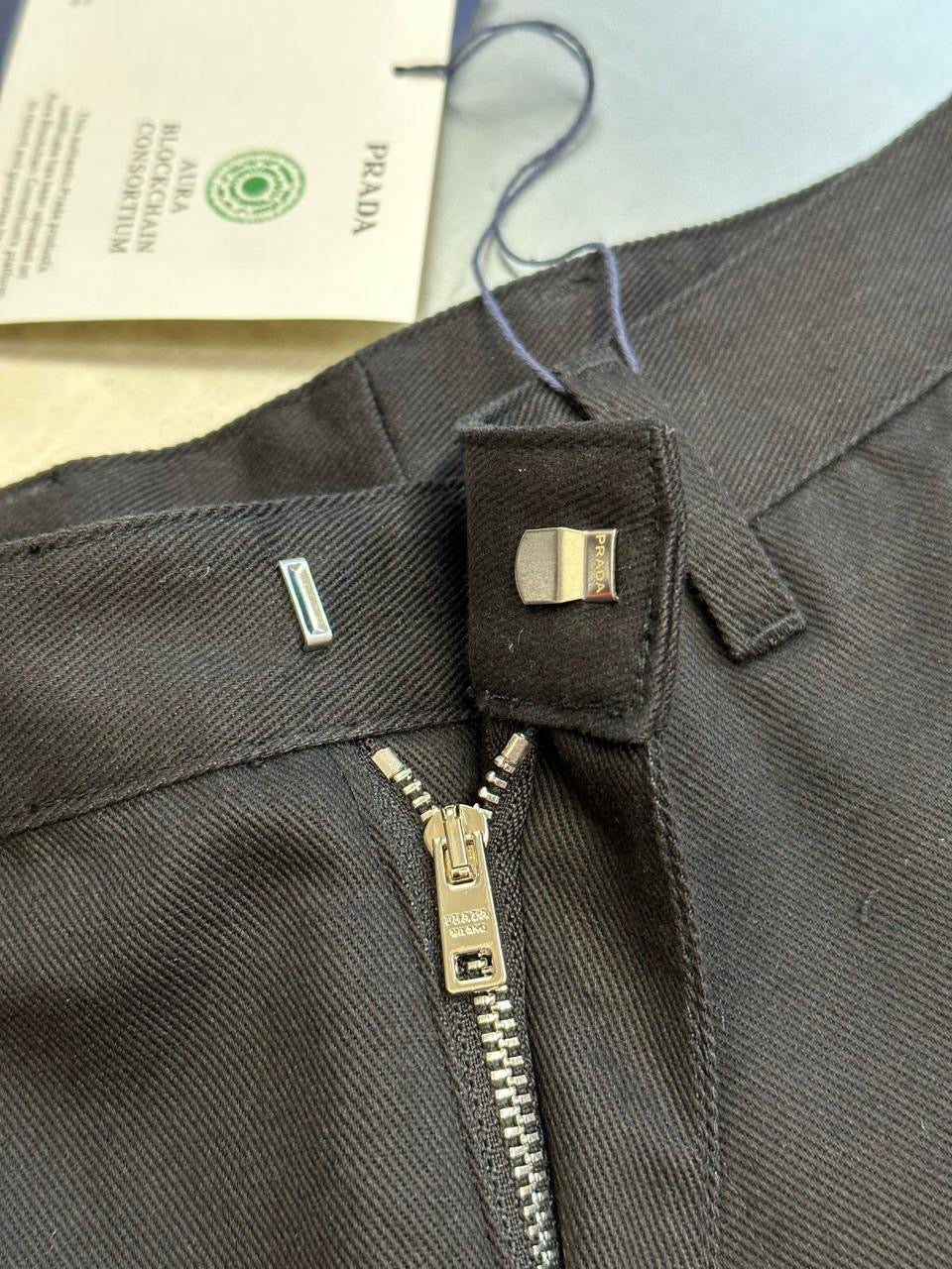 Prada Triangle Logo Bermuda Shorts