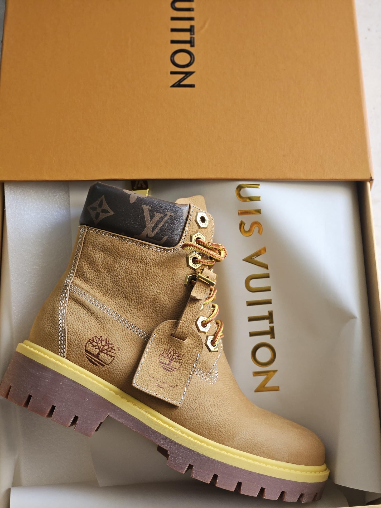 Louis Vuitton X Timberland Boots