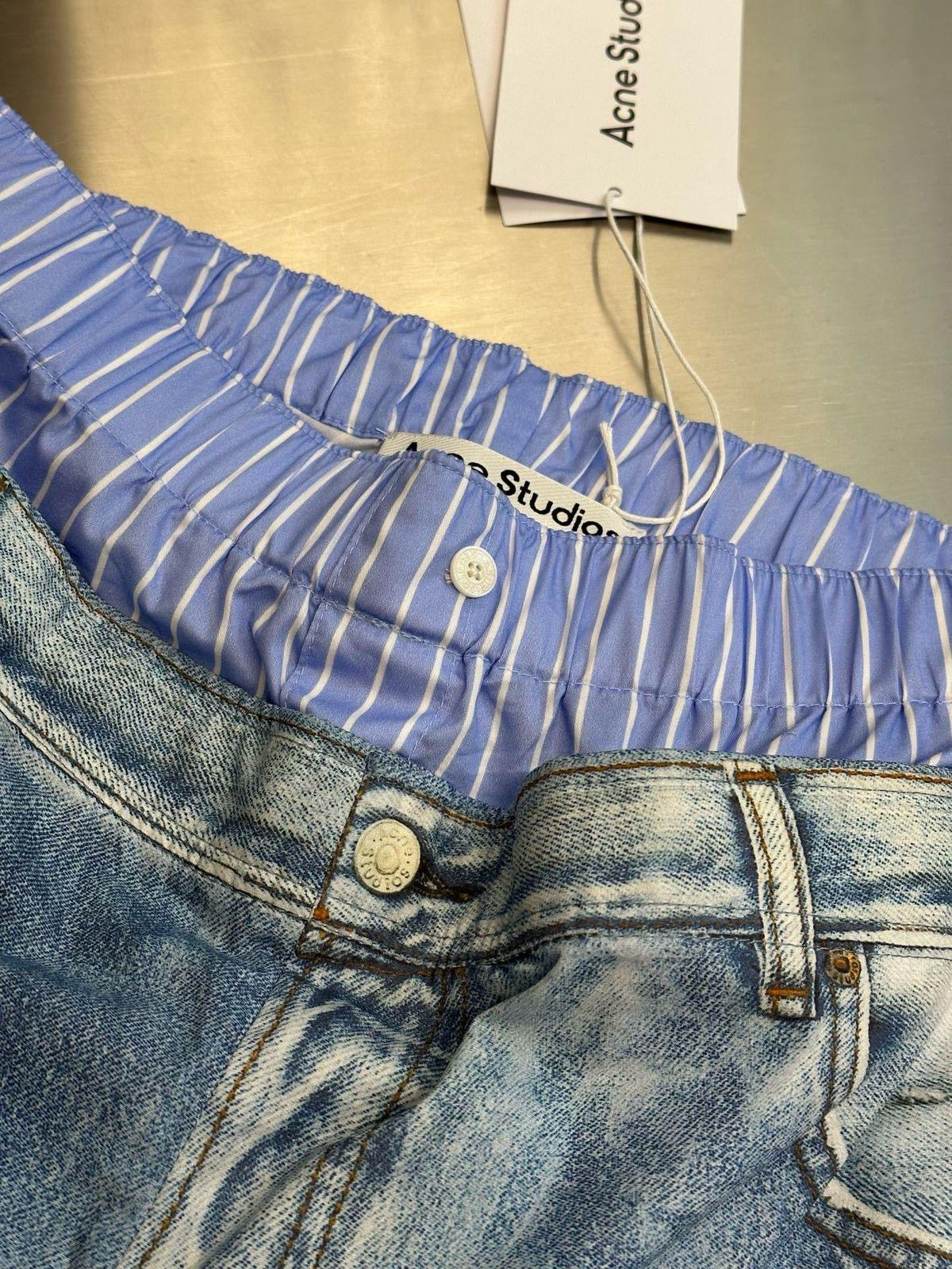 Acne Studios Wide Leg Jeans Pants