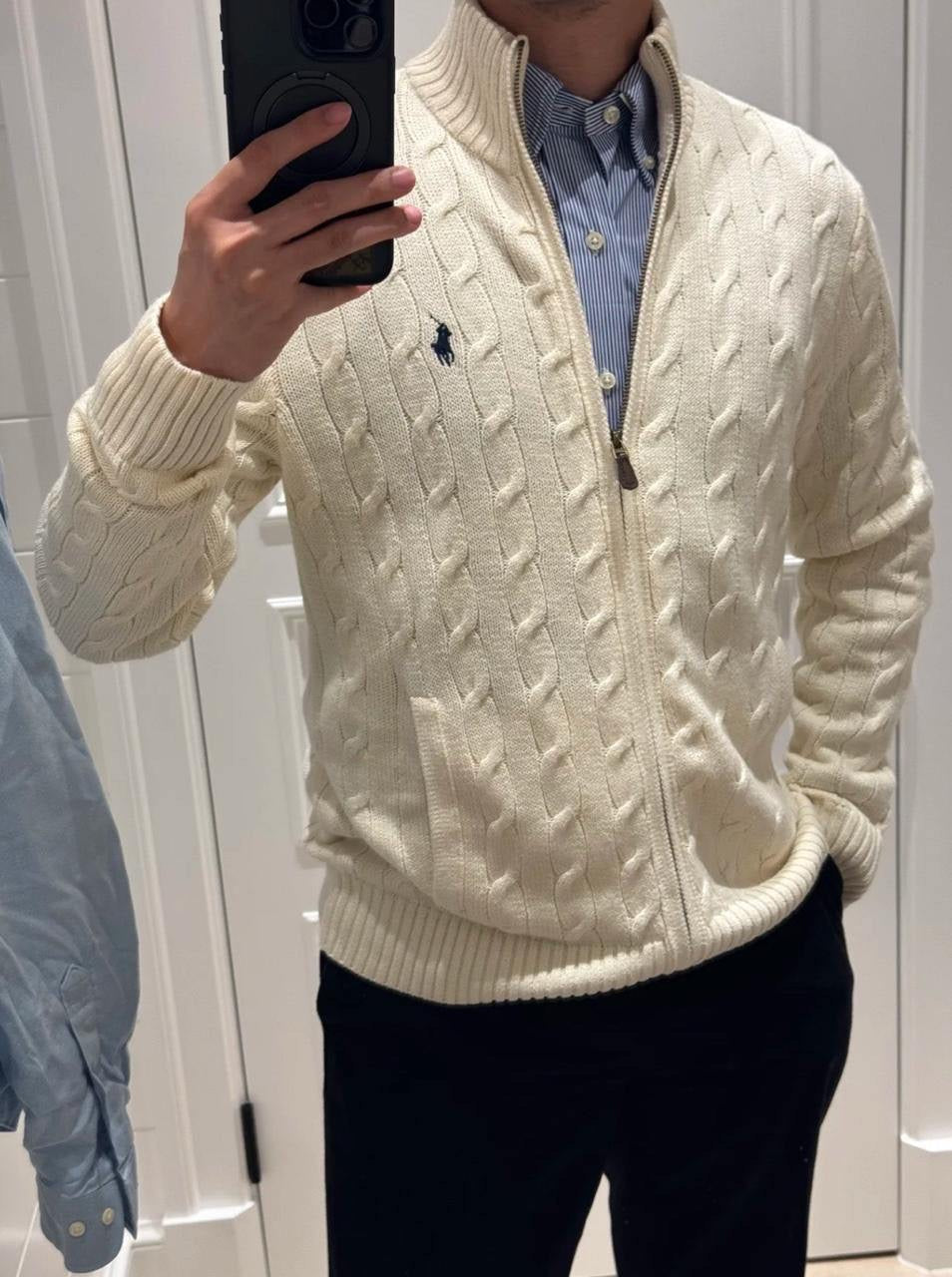 Polo Full Zipper Sweaters