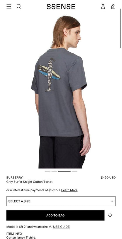 Burberry Cotton T-Shirt